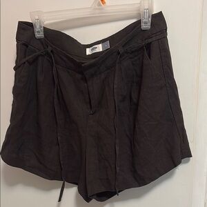 Old Navy High Waist Black Shorts with Flared Cut